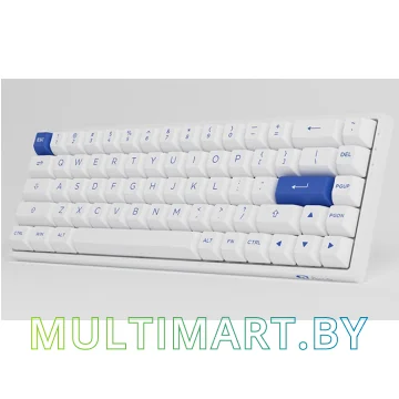 Клавиатура Akko 3068B Plus White & Blue (Akko CS Jelly Pink) картинка 6